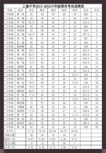 六年级分数之优秀：一场寻找标准答案的旅程